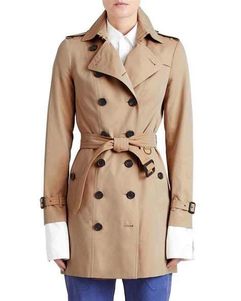 burberry sandringham trench honey|Burberry trench coats length.